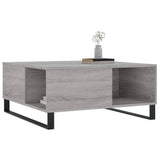 Tavolino Salotto Grigio Sonoma 80x80x36,5 cm Legno truciolato