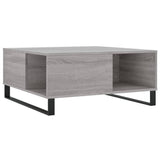 Tavolino Salotto Grigio Sonoma 80x80x36,5 cm Legno truciolato