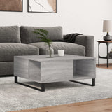 Tavolino Salotto Grigio Sonoma 80x80x36,5 cm Legno truciolato