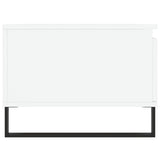 Tavolino da Salotto Bianco 90x50x36,5 cm in Legno truciolato