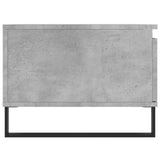 Tavolino Salotto Grigio Cemento 90x50x36,5 cm Legno truciolato