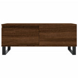 Tavolino da Salotto Rovere Marrone 90x50x36,5 cm in truciolato