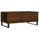 Tavolino da Salotto Rovere Marrone 90x50x36,5 cm in truciolato