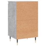 Credenze 2 pz Grigio Cemento 40x35x70 cm in Legno truciolato