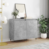 Credenze 2 pz Grigio Cemento 40x35x70 cm in Legno truciolato