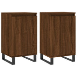 Credenze 2 pz Rovere Marrone 40x35x70 cm in Legno truciolato