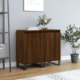 Credenze 2 pz Rovere Marrone 40x35x70 cm in Legno truciolato