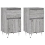 Credenze 2 pz Grigio Sonoma 40x35x70 cm in Legno truciolato