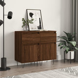 Credenze 2 pz Rovere Marrone 40x35x70 cm in Legno truciolato