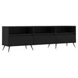 Mobile Porta TV Nero 150x30x44,5 cm in Legno truciolato