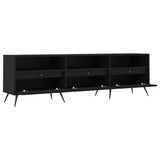 Mobile Porta TV Nero 150x30x44,5 cm in Legno truciolato