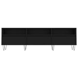 Mobile Porta TV Nero 150x30x44,5 cm in Legno truciolato
