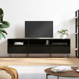 Mobile Porta TV Nero 150x30x44,5 cm in Legno truciolato