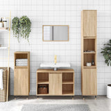 Mobile da Bagno Rovere Sonoma 80x33x60 cm in Legno truciolato