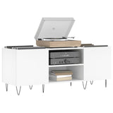 Mobile Porta Dischi Bianco 121x38x48 cm in Legno truciolato