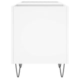 Mobile Porta Dischi Bianco 121x38x48 cm in Legno truciolato