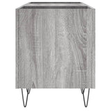 Mobile Porta Dischi Grigio Sonoma 121x38x48cm Legno truciolato