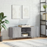Mobile Porta Dischi Grigio Sonoma 121x38x48cm Legno truciolato