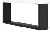 Mobile Porta Dischi Bianco Lucido 121x38x48cm Legno truciolato