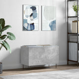 Mobile Porta Dischi Grigio Cemento 74,5x38x48 Legno truciolato