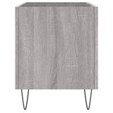 Mobile Porta Dischi Grigio Sonoma 74,5x38x48 Legno truciolato