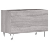 Mobile Porta Dischi Grigio Sonoma 74,5x38x48 Legno truciolato