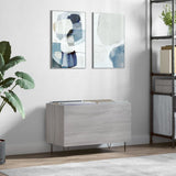 Mobile Porta Dischi Grigio Sonoma 74,5x38x48 Legno truciolato