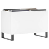 Mobile Porta Dischi Bianco 74,5x38x48 cm in Legno truciolato