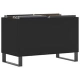 Mobile Porta Dischi Nero 74,5x38x48 cm in Legno truciolato
