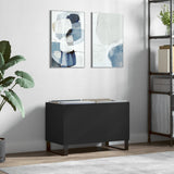 Mobile Porta Dischi Nero 74,5x38x48 cm in Legno truciolato