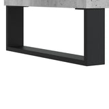 Mobile Porta Dischi Grigio Cemento 74,5x38x48 Legno truciolato