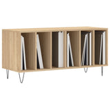 Mobile Porta Dischi Rovere Sonoma 100x38x48cm Legno truciolato