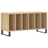Mobile Porta Dischi Rovere Sonoma 100x38x48cm Legno truciolato