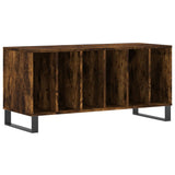 Mobile Porta Dischi Rovere Fumo 100x38x48 cm Legno truciolato