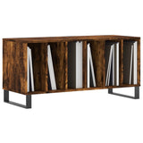 Mobile Porta Dischi Rovere Fumo 100x38x48 cm Legno truciolato