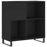 Mobile Porta Dischi Nero 84,5x38x89 cm in Legno truciolato