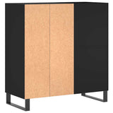 Mobile Porta Dischi Nero 84,5x38x89 cm in Legno truciolato