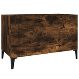 Mobile Porta Dischi Rovere Fumo 74,5x38x48 cm Legno truciolato