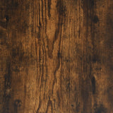 Mobile Porta Dischi Rovere Fumo 74,5x38x48 cm Legno truciolato