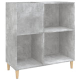 Mobile Porta Dischi Grigio Cemento 84,5x38x89 Legno truciolato