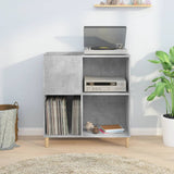 Mobile Porta Dischi Grigio Cemento 84,5x38x89 Legno truciolato