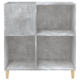 Mobile Porta Dischi Grigio Cemento 84,5x38x89 Legno truciolato