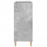 Mobile Porta Dischi Grigio Cemento 84,5x38x89 Legno truciolato