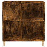 Mobile Porta Dischi Rovere Fumo 84,5x38x89 cm Legno truciolato