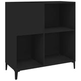 Mobile Porta Dischi Nero 84,5x38x89 cm in Legno truciolato