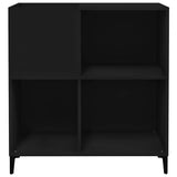 Mobile Porta Dischi Nero 84,5x38x89 cm in Legno truciolato