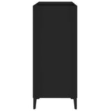 Mobile Porta Dischi Nero 84,5x38x89 cm in Legno truciolato