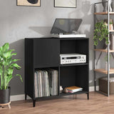 Mobile Porta Dischi Nero 84,5x38x89 cm in Legno truciolato