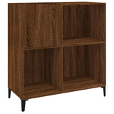 Mobile Porta Dischi Rovere Marrone 84,5x38x89 Legno truciolato