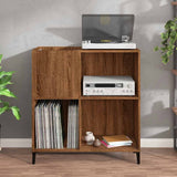 Mobile Porta Dischi Rovere Marrone 84,5x38x89 Legno truciolato